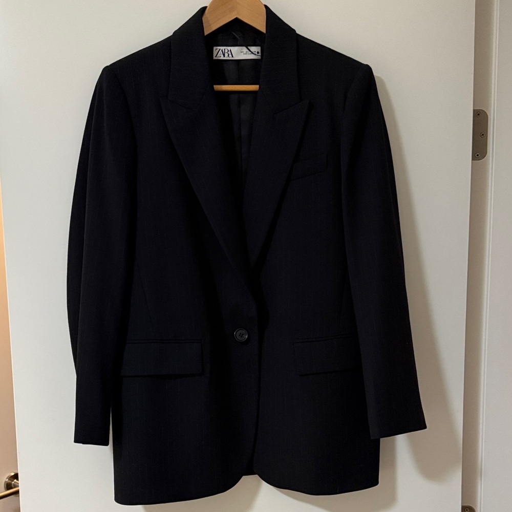 Zara Pinstripe Blazer
